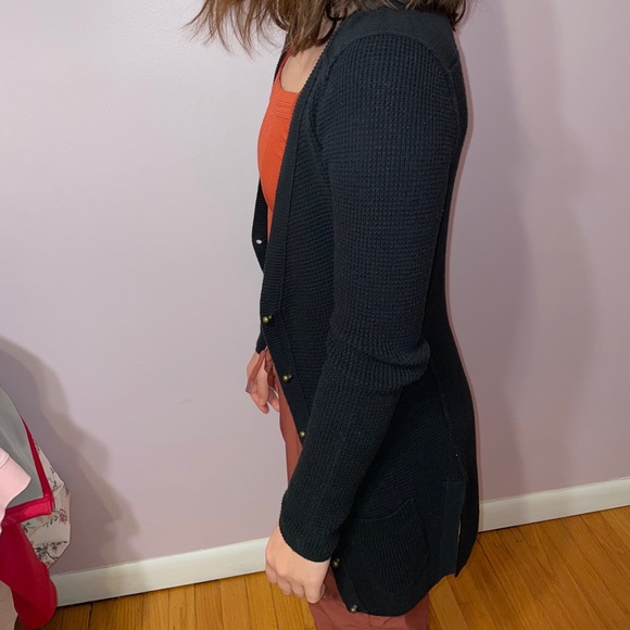 Black Long Cardigan - Picture 6 of 7